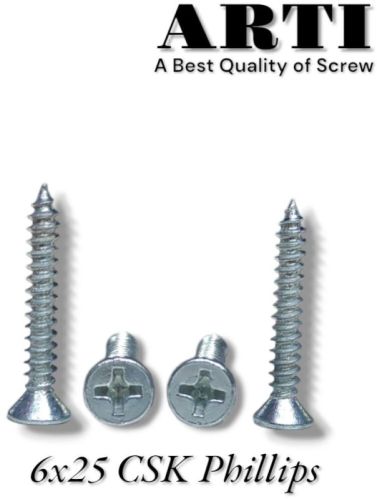 6x25 Csk Phillips Self Tapping Screw For Industrial