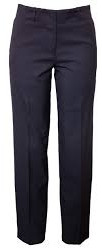 Girls Poly Viscose College Pants, Technics : Machine Made