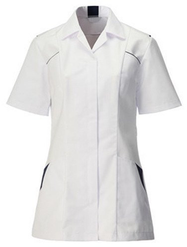 Polyester Plain Poly Viscose Nurse Coat For Hospital