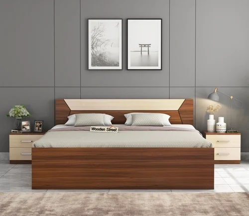 Wooden Bedroom Bed For Home, Hotel