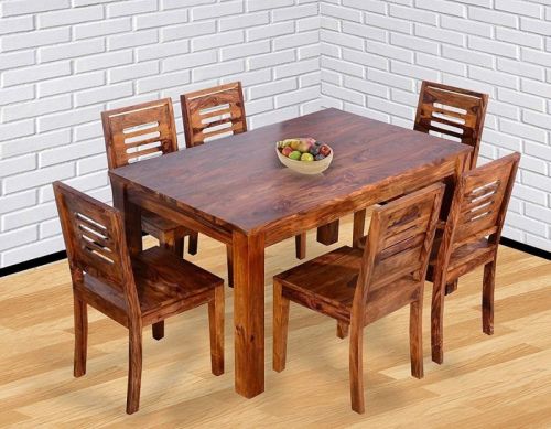 Plain Polished Wooden Dining Table, Shape : Rectangular