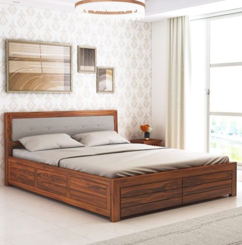 Wooden Double Bed For Home, Hotel