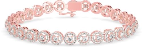14k Party Wear Rose Gold Bracelet, Gender : Women