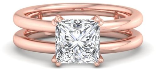 Moissanite Polished Solitaire Diamond Engagement Ring, Gender : Female