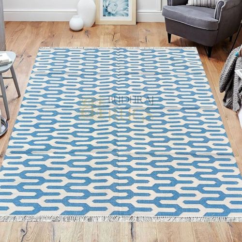Flat Weaving Cotton Carpets For Home, Hotel, Office