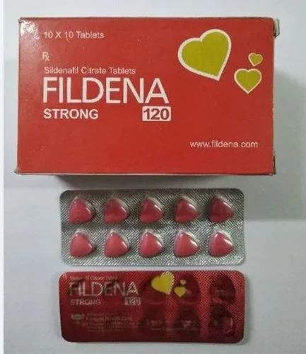 120mg Fildena Tablets, Composition : Sildenafil Citrate