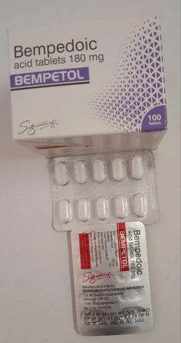 180mg Bempetol Tablets, Composition : Bempedoic Acid