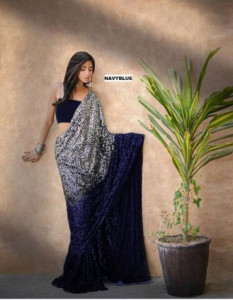 Georgette Blockbuster Bollywood Design Saree