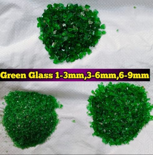 Green Cullet Glass Scrap, Condition : Used