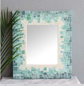 Polished Glass Mosaic Photo Frame, Packaging Type : Box