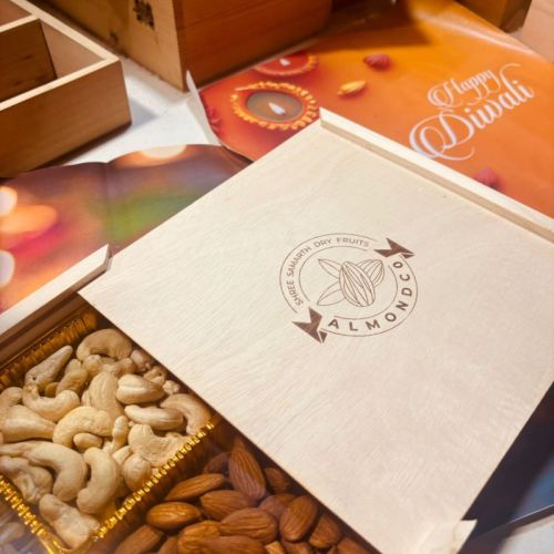 Pine Wood Dry Fruit Box, Color : Multi Color