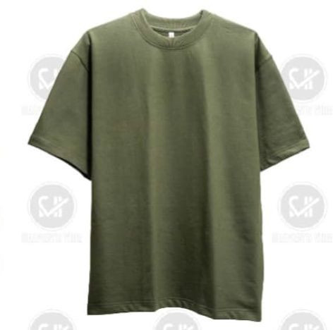 Men Oversized Terry Cotton T Shirt