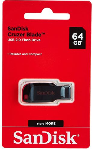 Plastic Sandisk Pendrive 64gb For Data Storage