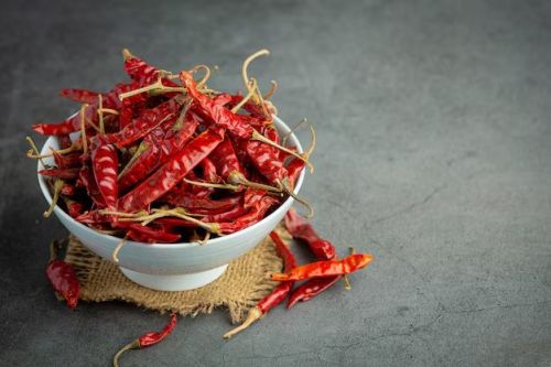 With Stem Fatki Dry Red Chilli For Spices, Cooking