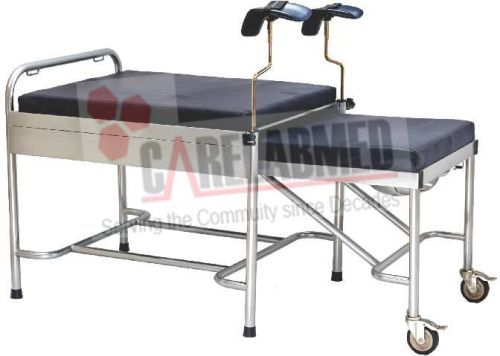 Carelabmed Plain Stainless Steel Delivery Bed For Hospital Clinic