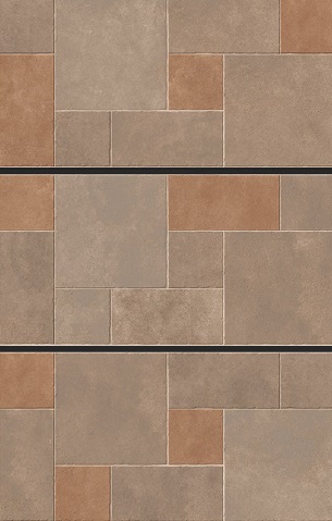 Anito Brown Stone Punch Floor Tiles, Packaging Type : Carton Box
