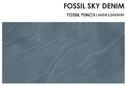 Fossil Sky Denim Ceramic Floor Tiles For Interior