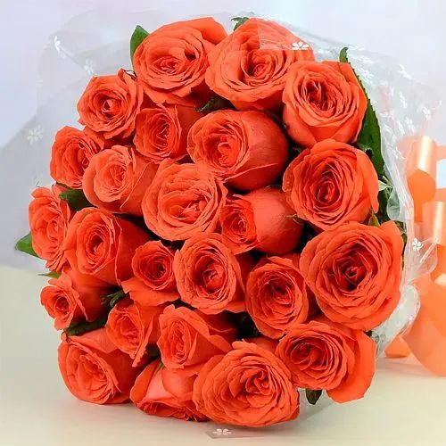 Natural Orange Fresh Rose Flower For Decorative