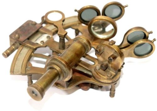 Polished Maritime Brass Nautical Sextant For Collectible