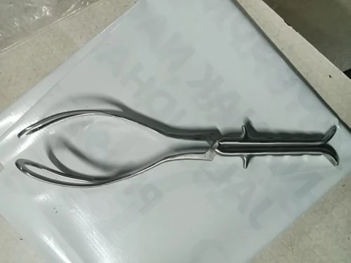 Polished Galvanized Stainless Steel Wrigley Obstetrical Forceps