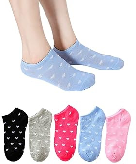 Cotton Girls Printed Ankle Socks, Technics : Machine Made