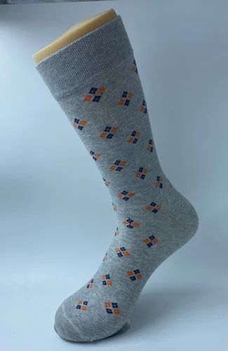 Mens Printed Cotton Socks, Technics : Machine Made