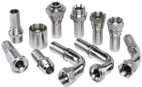 Polished Stainless Steel Hydraulic Pipe Fittings, Color : Silver