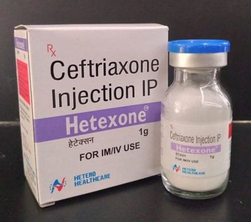 Hetexone 1000mg Injection, Composition : Ceftriaxone (1000mg)