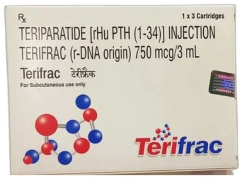 Terifrac 750mcg Injection, Packaging Size : 1x3 Cartridge