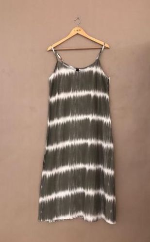 Knee Length Beach Tie Dye Dress