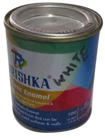 Shrishka White Synthetic Enamel Paint, Packaging Type : Tin