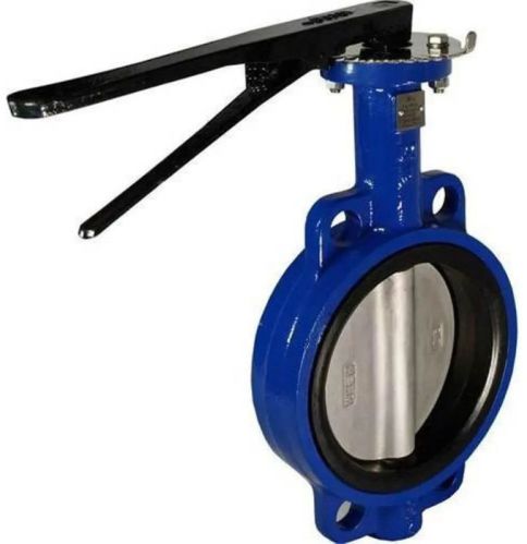 Cast Iron Blue Butterfly Valve For Industrial