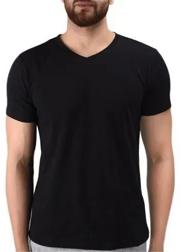 Mens V Neck Plain T Shirt, Packaging Type : Corrugated Boxes