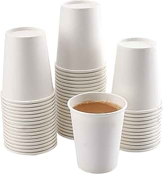 Plain Paper Cups, Pack Size : 60 Pcs.