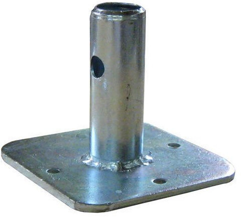 Soy Wax Polished Scaffolding Base Plate, Color : Grey