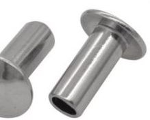 Polished Metal Solid Head Rivets, Color : Grey