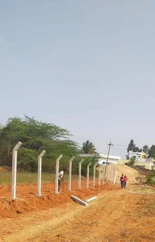 L Bent Cement Poles For Garden, High Way