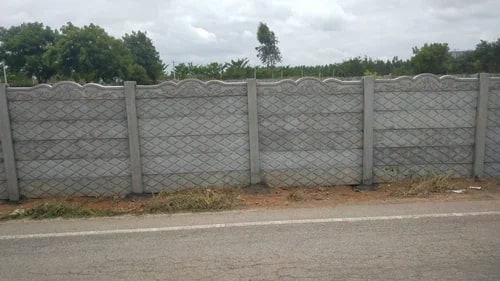 Plain Polished Concrete Precast Compound Wall For Construction