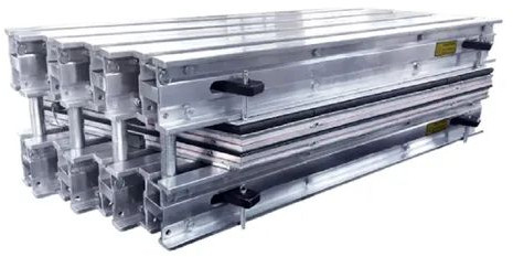 Electric Rubber/PVC Conveyor Belt Vulcanizing Press, Color : Silver