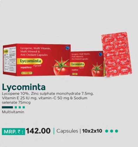 Lycominta Capsules, Packaging Type : Stripes