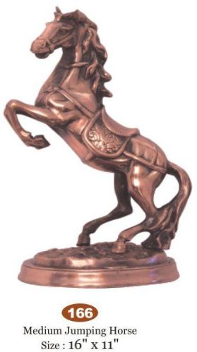 Polished Brass Horse Statue For Decoration