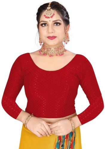 Printed Striped Half Sleeve Blouse All Sizes