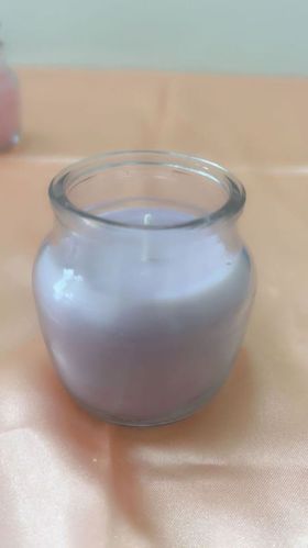 Plain Lavender Jar Candle For Lighting