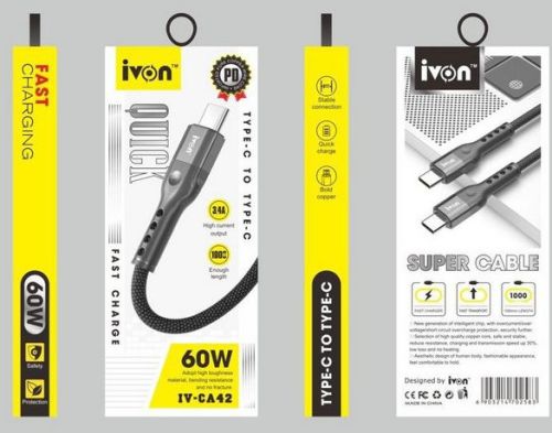 Ivon IV-CA42 USB Cable, Certification : CE Certified