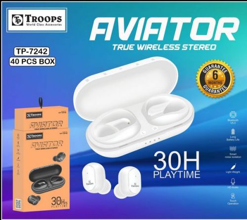 Troops Fivifitor Earbuds, Color : White