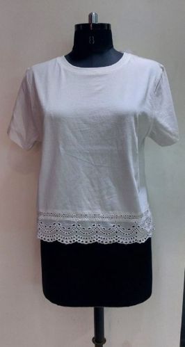 Cotton Ladies Plain Tops, Technics : Machine Made