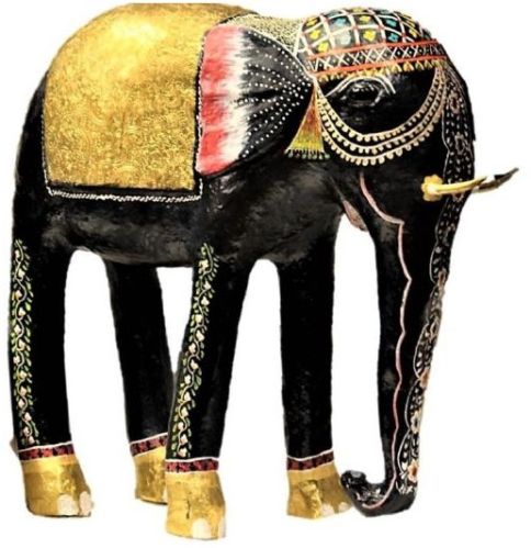 Printed PMUE04 Paper Mache Elephant For Decoration