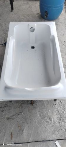 Fibertech Plain Polished Fiberglass FRP Bath Tub, Shape : Rectangular