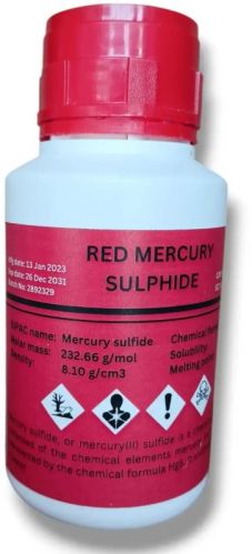 Red Mercury Sulphide Powder For Laboratory