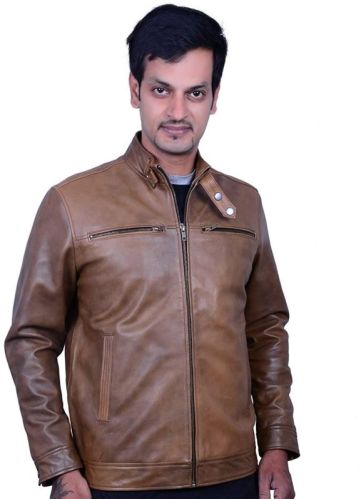 Wanderr Fancy Leather Jackets, Color : Cognac
